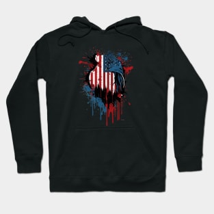 American Flag Abstract Design Hoodie